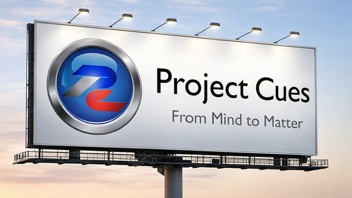 Project Cues billboard: From Mind to Matter